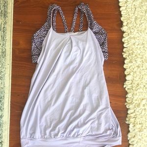 Lululemon purple tank/bra combo!